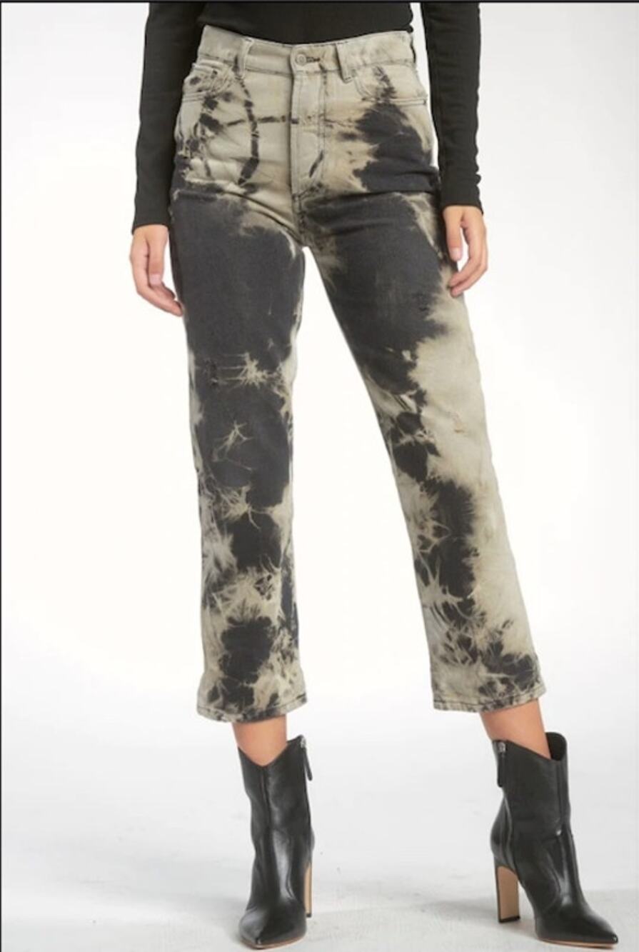 NWT Elan Tie Dye Black Jeans S